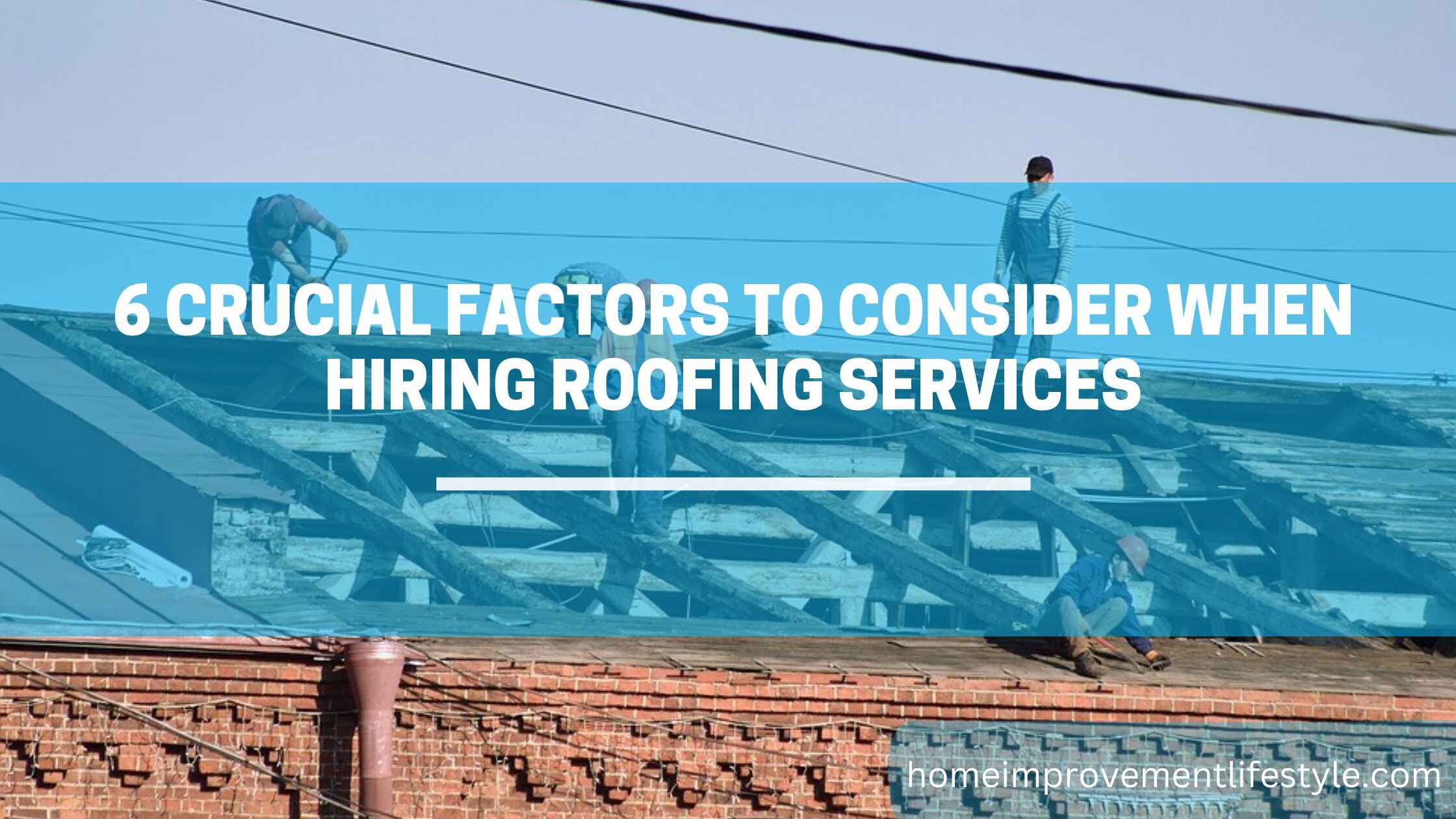 6 Crucial Factors to Consider When Hiring Roofing Services The primary role of a roof is to protect against severe weather and external climate conditions. But, heavy rain, strong winds, severe snow, and storms often deteriorate roofing components, calling for roof repairs or a complete replacement.