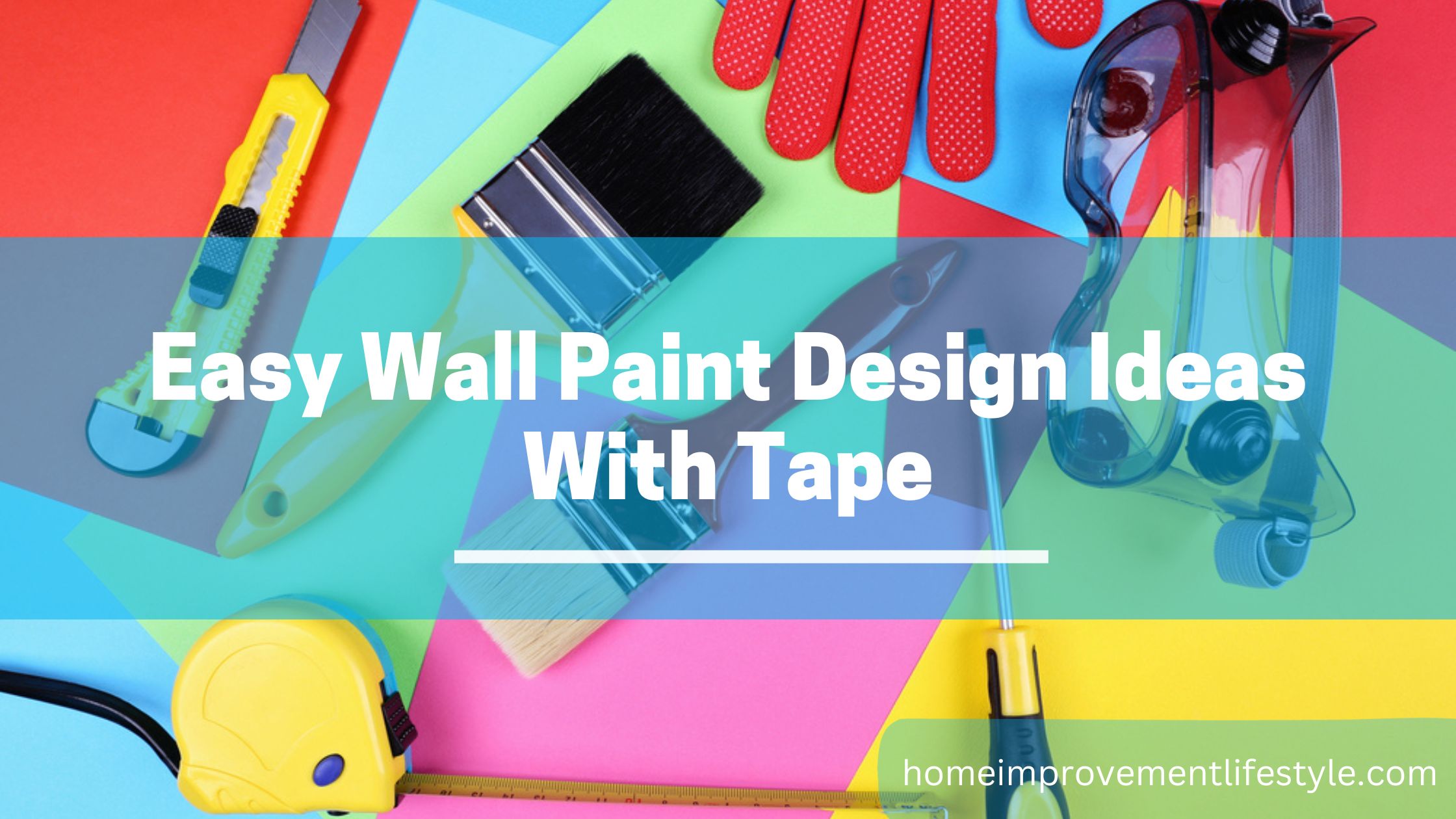 Easy Wall Paint Design Ideas With Tape