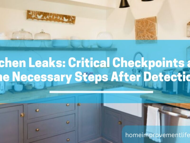 Kitchen Leaks: Critical Checkpoints and the Necessary Steps After Detection